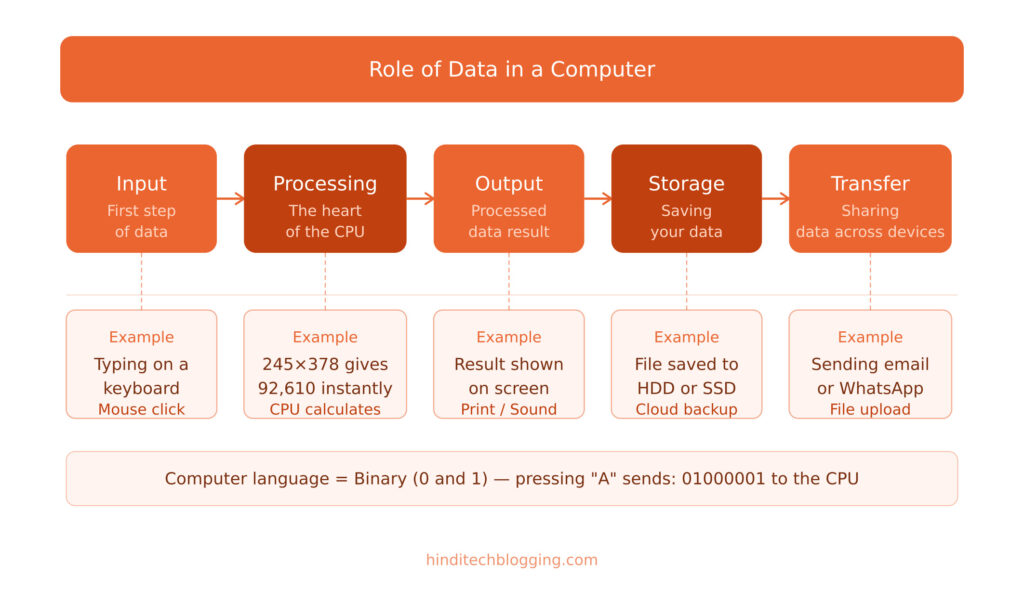 Role of Data in Computer