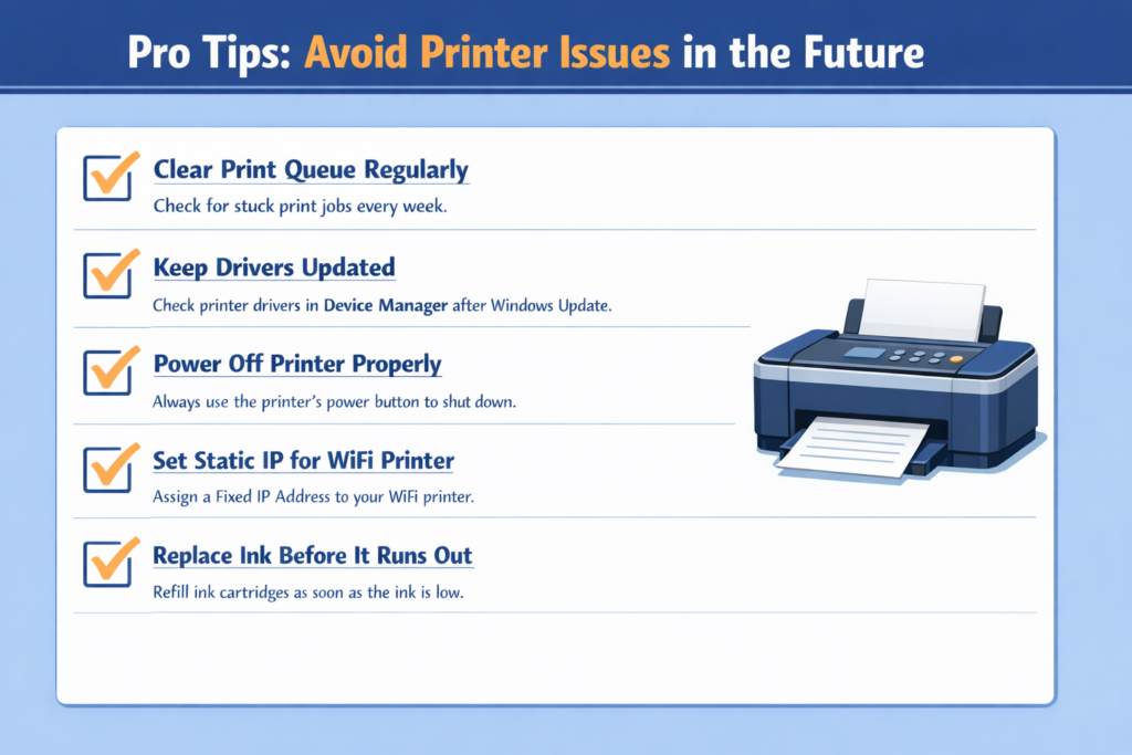Printer Check List by HTB