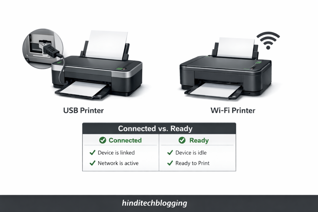 Wired and Wireless Printer- Hinditechblogging