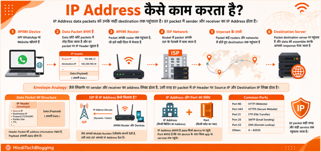 IP Address कैसे काम करता है
